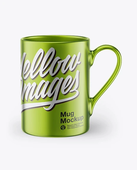 موکاپ ماگ Metallic Mug Mockup