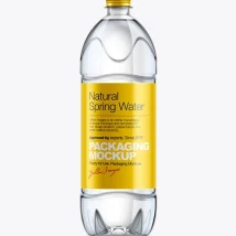 ماک آپ بطری آب معدنی ۵۰۰ml Plastic Water Bottle Mockup