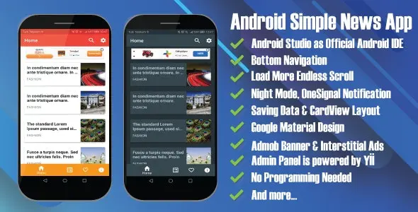 اپلیکیشن اندروید Arthur Android Simple News App