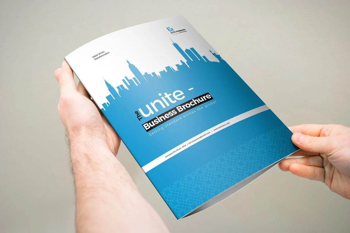 بروشور سه لت ۳xA4 Unite Trifold Brochure