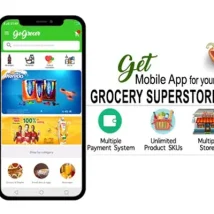اپلیکیشن اندروید Grocery Supermarket Android App with Backend, Manager and Driver App