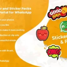 اپلیکیشن استیکر واتساپ برای اندروید WhatsApp Sticker Maker with Admin Portal