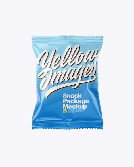موکاپ بسته چیپس Glossy Snack Package Mockup
