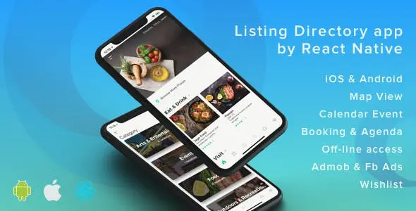 اپلیکیشن ListApp – Listing Directory mobile app by React Native