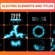 افتر افکت Cartoon Electricity And Titles