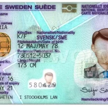 دانلود ای دی کارت لایه باز psd کشور سوئد