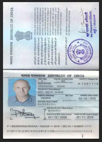 دانلود پاسپورت psd هند