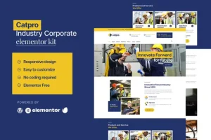 Download Catpro - Industry Corporate Elementor Template Kit