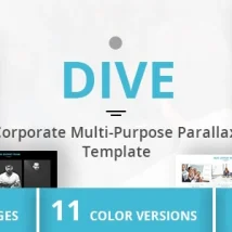 دانلود قالب DIVE – Corporate Multi-Purpose Parallax Template
