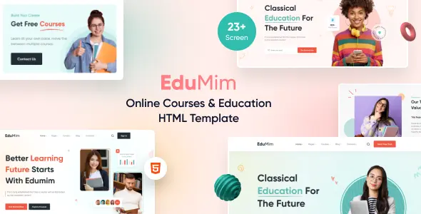قالب آموزشی Edumim HTML
