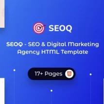 قالب HTML سئو و بازاریابی دیجیتال SEOQ