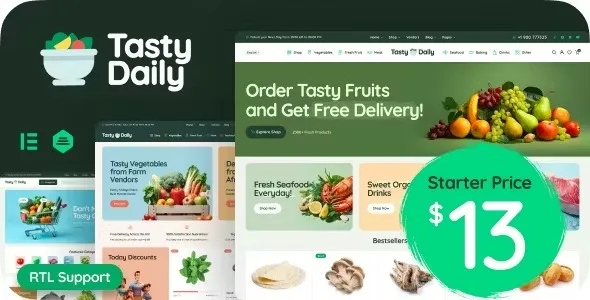 دانلود قالب Tasty Daily برای ووکامرس