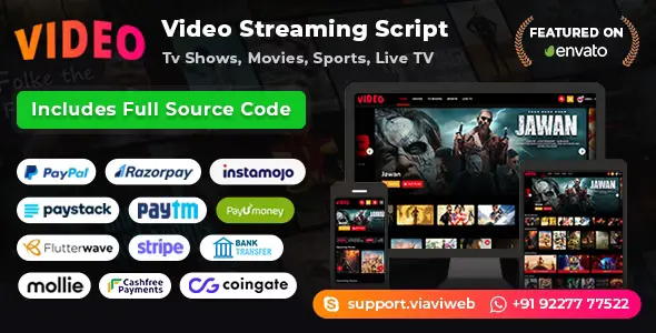 اسکریپت Video Streaming Portal