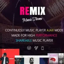 قالب موزیک Remix برای وردپرس