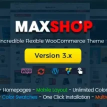 قالب فروشگاهی Maxshop برای وردپرس سازگار با ووکامرس