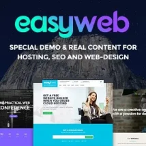 قالب هاستینگ و سئو EasyWeb برای وردپرس
