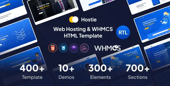 دانلود قالب وب‌هاستینگ Hostie برای HTML