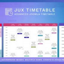 افزونه JUX Timetable برای جوملا