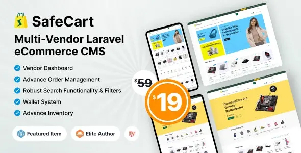 Download Safecart – Multi-Vendor Laravel eCommerce platform