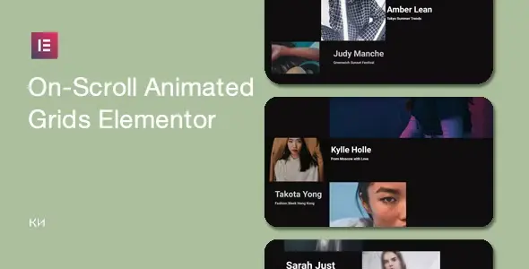 دانلود افزونه On-Scroll Animated Grid for Elementor