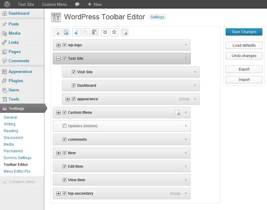 افزونه Toolbar Editor برای وردپرس