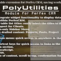 دانلود اسکریپت POLYUTILITIES FOR PERFEX CRM