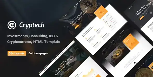 دانلود قالب کریپتو Cryptech برای  HTML