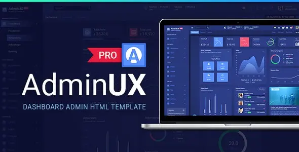 دانلود قالب داشبوردهای مدیریتی Adminux PRO Dashboard