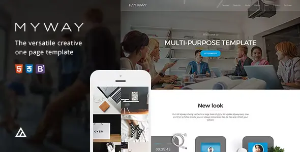 دانلود قالب Myway – Onepage Bootstrap Parallax Retina Template