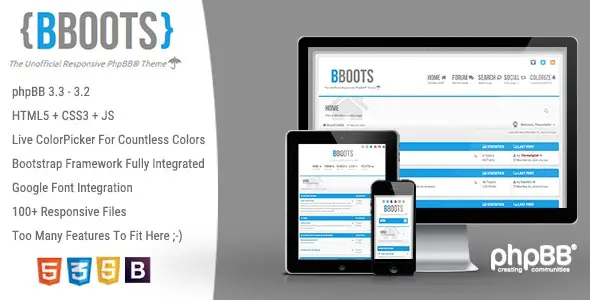 دانلود قالب BBOOTS برای استفاده شده با HTML5 و CSS3