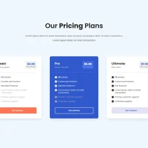 دانلود Beautiful Modern and Responsive Pricing Plans HTML CSS Template