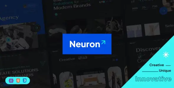 دانلود Neuron – Creative Digital Agency HTML Bootstrap 5 Template