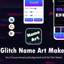 اپلیکیشن Glitch Name – Art Maker