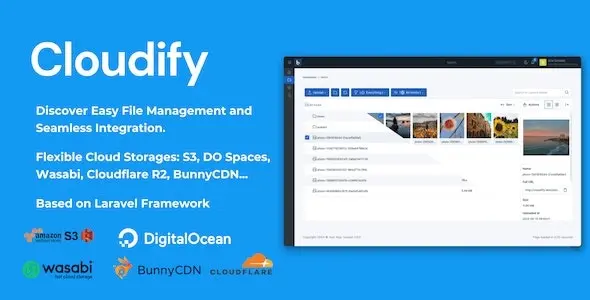 اسکریپت Cloudify میزبانی و فضای ذخیره ابری فایل