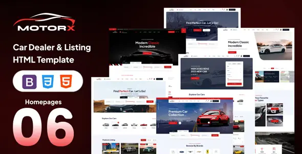 قالب Motorx HTML دایرکتوری خودرو اچ تی ام ال