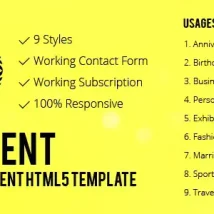دانلود قالب MyEvent برای HTML5