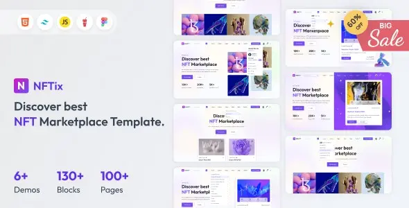 دانلود NFTIX – MULTIPURPOSE NFT MARKETPLACE TEMPLATE