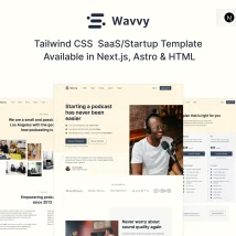 دانلود قالب WAVVY – TAILWIND CSS SAAS TEMPLATE