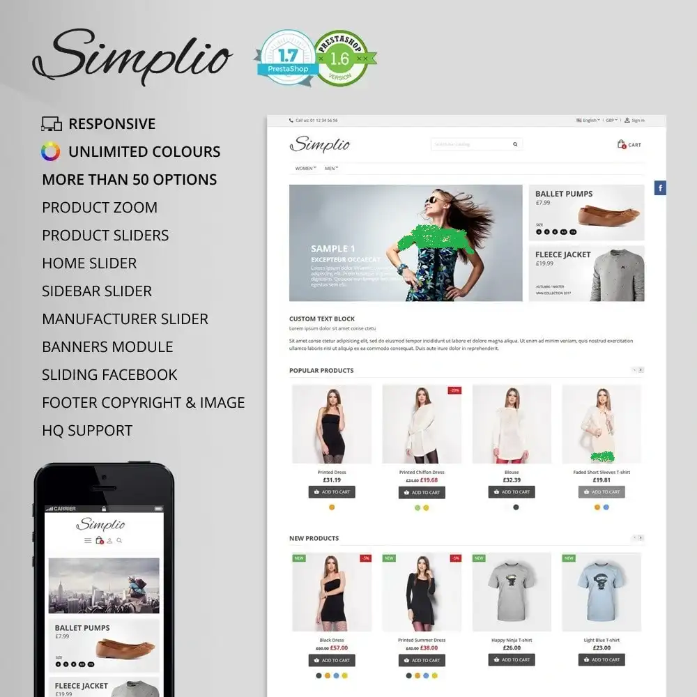 قالب Simplio برای پرستاشاپ