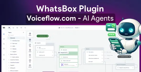 پلاگین VoiceFlow AI برای واتسباکس