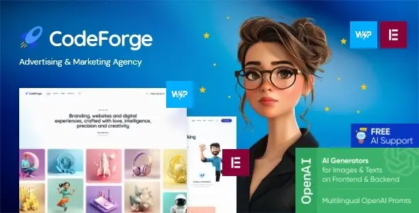 قالب CodeForge برای وردپرس