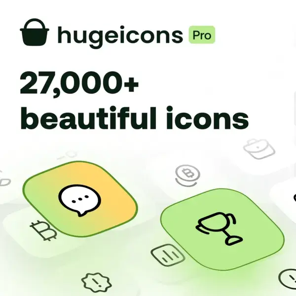 مجموعه آیکن Hugeicons Pro