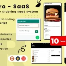 اسکریپت سفارش غذا در واتساپ Restro SaaS