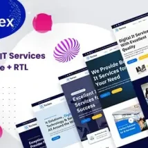 قالب اچ تی ام ال سایت فناوری و تکنولوژی Techex