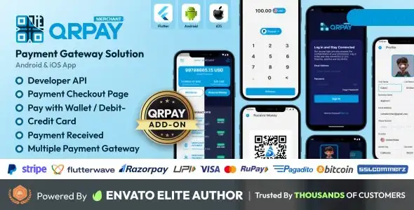 اپلیکیشن QRPay Merchant درگاه پرداخت