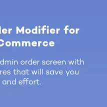 افزونه Admin Order Modifier برای ووکامرس