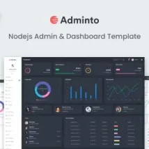 دانلود Adminto قالب داشبورد مدیریت بر پایه NodeJS