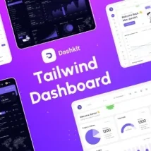 دانلود Dashkit قالب HTML پیشرفته داشبورد چند منظوره با Tailwind CSS