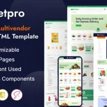 قالب HTML فروشگاهی MarketPro