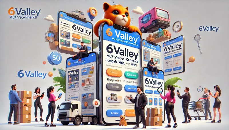 اپلیکیشن ۶Valley Multi-Vendor E-commerce راهکار جامع برای ایجاد بازار آنلاین چندفروشنده